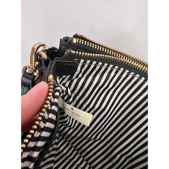 Kate Spade Cobble Hill Lilibeth Crossbody Bag Purse in Black Leather Gold - Picture 5 of 8